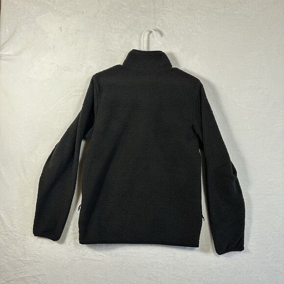 The North Face Sherpa Fleece Zip Up Jacket Men’s Small Full Zip Pockets‎ Black - Picture 3 of 16